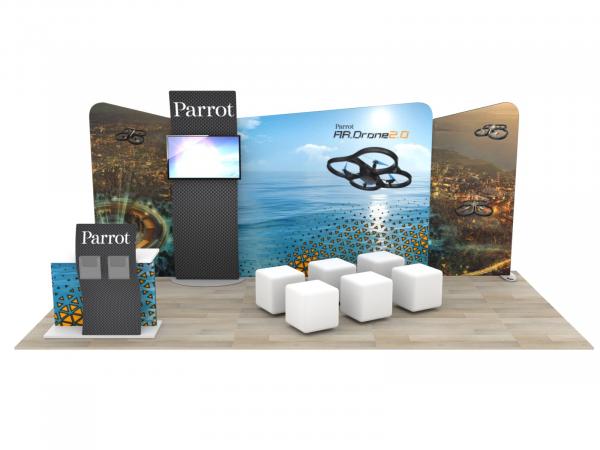 ECO-2120 Sustainable Trade Show Display -- 10 x 20 Version